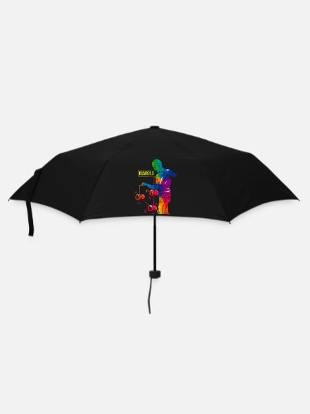 Geschickter Diabolo Zirkuskünstler - Regenschirm (klein) - Schwarz