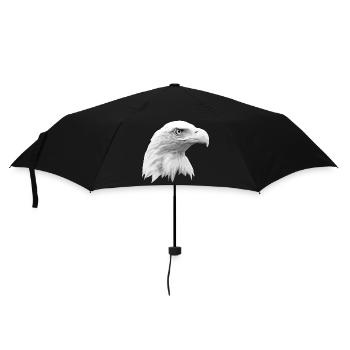 Eagle's Head, Bald Eagle, Eagle, Bird of Prey - Umbrella (small) - black - Front