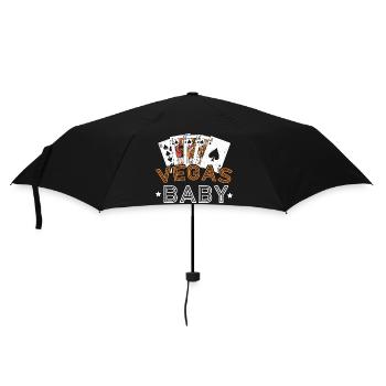 Vegas Baby Glücksspiel Kasino Las Vegas Nevada Str - Regenschirm (klein) - Schwarz - Vorne