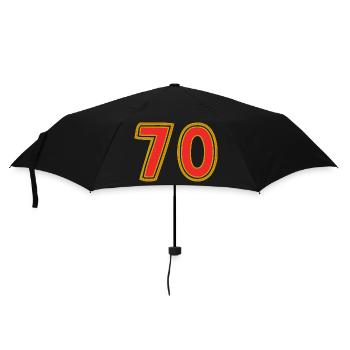 70. 70 YEARS. 70TH ANNIVERSARY. 70TH ANNIVERSARY. - Umbrella (small) - black - Front
