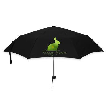 Happy Easter rabbit - Regenschirm (klein) - Schwarz - Vorne