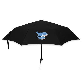 Wale - Regenschirm (klein) - Schwarz - Vorne