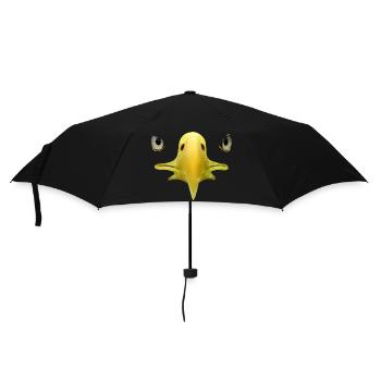 Schnabel, Augen von Weißkopftseeadler, Falknerei - Regenschirm (klein) - Schwarz - Vorne