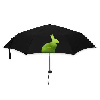 Hase - Regenschirm (klein) - Schwarz - Vorne