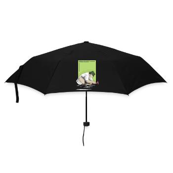 Akribischer Archäologe Fundstück - Regenschirm (klein) - Schwarz - Vorne