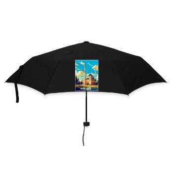Edirne Turkey Vintage Travel Poster WPA Souvenir - Umbrella (small) - black - Front