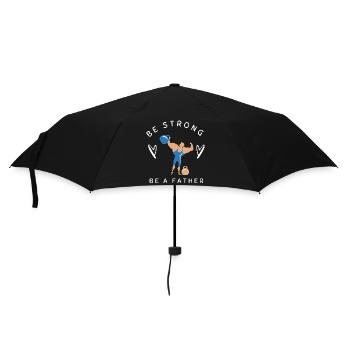 SEI STARK, SEI VATER - Regenschirm (klein) - Schwarz - Vorne