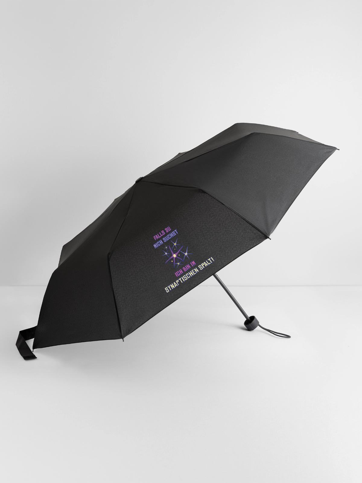 synaptischer spalt - Regenschirm (klein) - Schwarz - Vorne