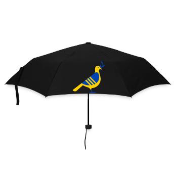 UKRAINE FRIEDENSTAUBE - Regenschirm (klein) - Schwarz - Vorne