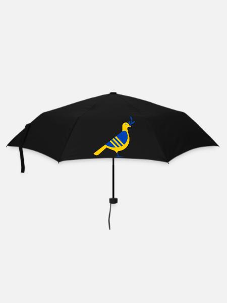 UKRAINE FRIEDENSTAUBE - Regenschirm (klein) - Schwarz