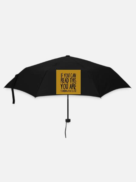 Mundschutz lustig Spruch - lustige Sprüche - Regenschirm (klein) - Schwarz