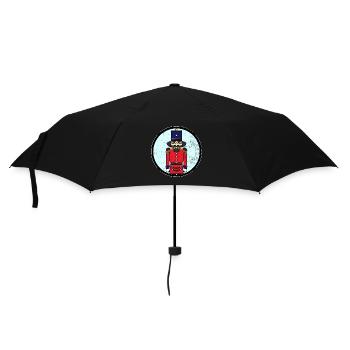 Fescher Nussknacker Weihnachtsmarkt - Regenschirm (klein) - Schwarz - Vorne