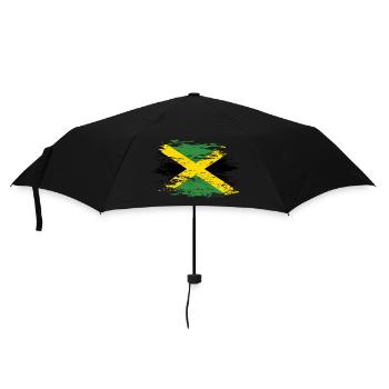 Drapeau de la Jamaïque utilisé - Parapluie standard - noir - Devant