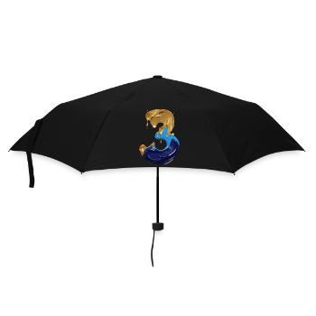 NR. 3 NUMMER 3 COOL 3. GEBURTSTAG - Regenschirm (klein) - Schwarz - Vorne