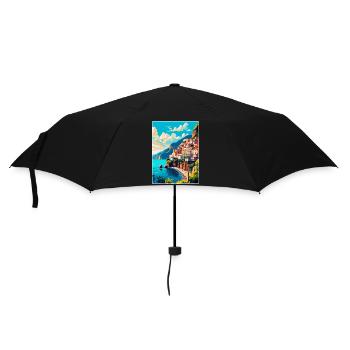 Amalfi Italy Vintage Travel Poster WPA Souvenir - Umbrella (small) - black - Front
