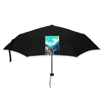 Coire Suisse Poster de voyage vintage souvenir - Parapluie standard - noir - Devant