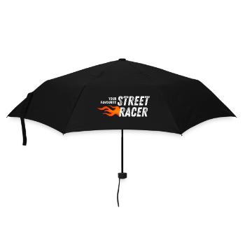 Dein Lieblings-Street-Racer - Regenschirm (klein) - Schwarz - Vorne