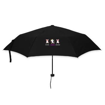 Erzieherin Kindergärtnerin - Regenschirm (klein) - Schwarz - Vorne