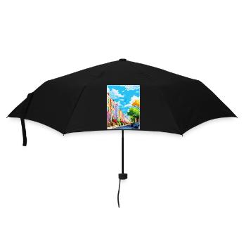 Notting Hill Londres Angleterre Royaume-Uni Affiche de voyage WPA - Parapluie standard - noir - Devant