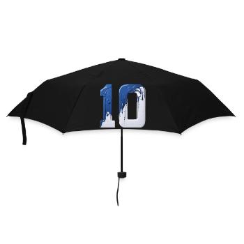 NON. 10 NUMÉRO 10 BLEU BLANC 10E ANNIVERSAIRE - Parapluie standard - noir - Devant