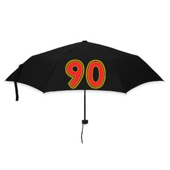 90. 90 YEARS. 90TH ANNIVERSARY. 90TH ANNIVERSARY. - Umbrella (small) - black - Front