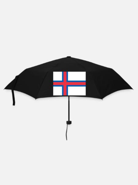 Färöer Inseln - Regenschirm (klein) - Schwarz