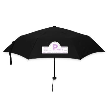 auf den Punkt kommen - Regenschirm (klein) - Schwarz - Vorne