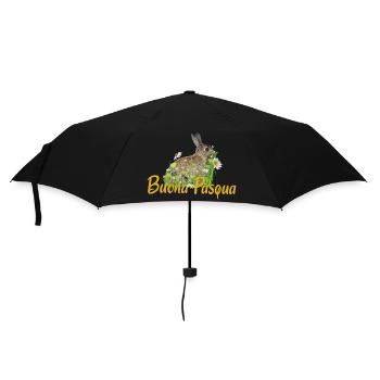 buona pasqua Frohe Ostern - Regenschirm (klein) - Schwarz - Vorne
