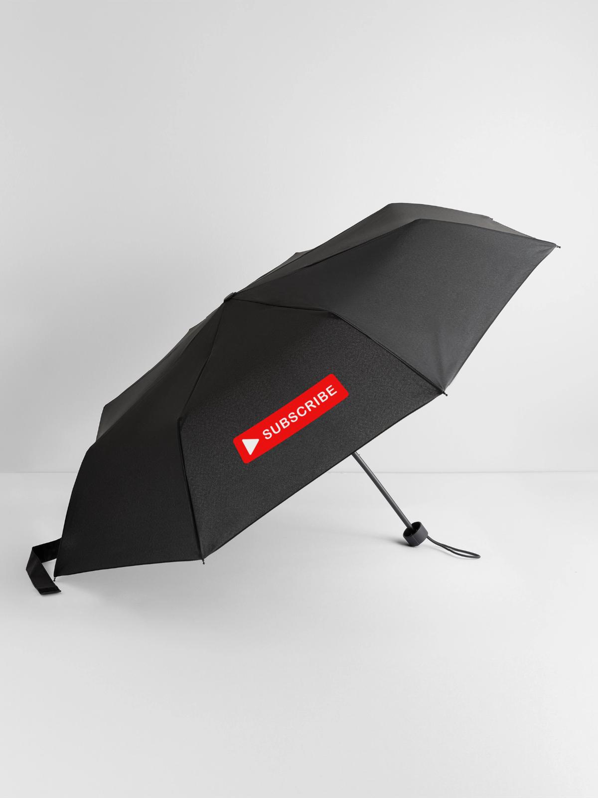 Abonnieren-Knopf-Klick-Icon-Design - Regenschirm (klein) - Schwarz - Vorne