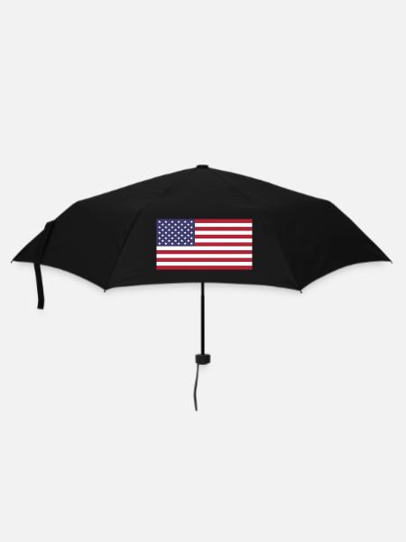 USA - Regenschirm (klein) - Schwarz