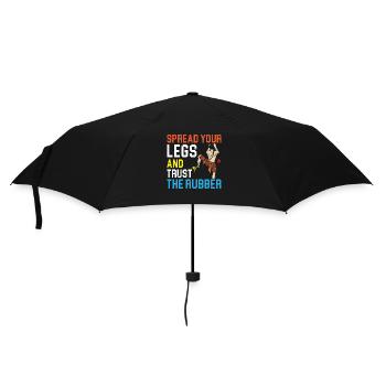 Spreiz die Beine und vertrau dem Gummi Bouldern - Regenschirm (klein) - Schwarz - Vorne