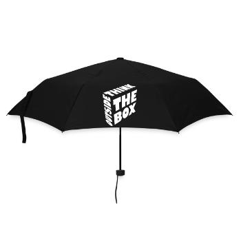 Think outside the box - Umbrella (small) - black - Front