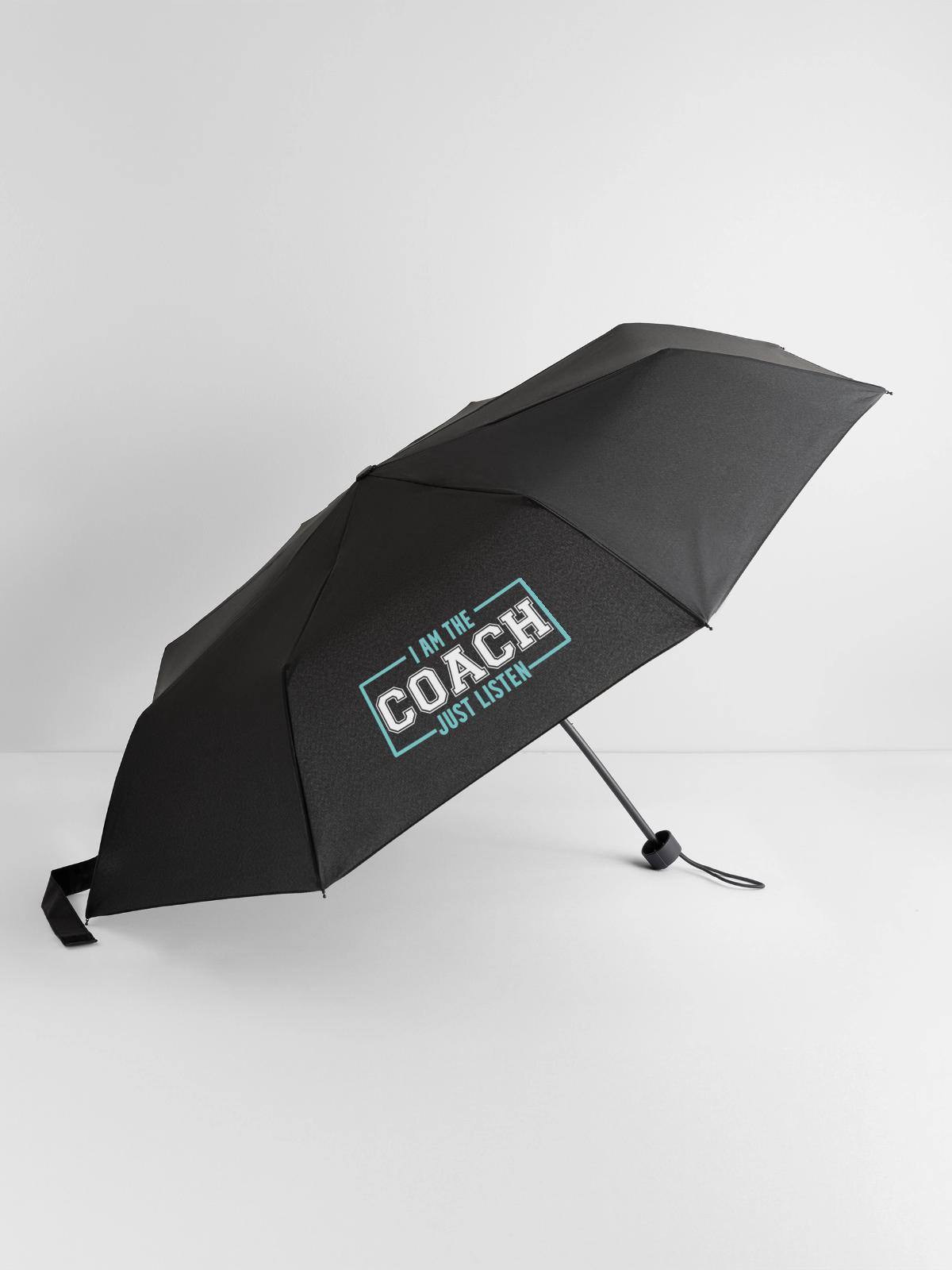 Trainer Shirt - Regenschirm (klein) - Schwarz - Vorne