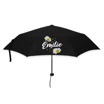 Emilie - Regenschirm (klein) - Schwarz - Vorne