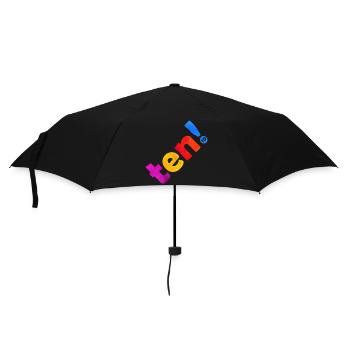 ZEHN 10 JAHRE 10. GEBURTSTAG - Regenschirm (klein) - Schwarz - Vorne