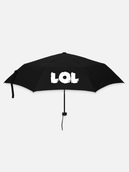 LOL Pinselstrich Kraft - Regenschirm (klein) - Schwarz