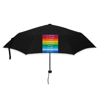 Tolerance Equality Inclusion Tolerance Pride Queer - Umbrella (small) - black - Front