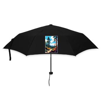 Cleveland National Forest Vintage Reiseposter - Regenschirm (klein) - Schwarz - Vorne