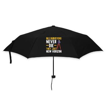 Alte Vermesser sterben nie, sie suchen nur neue Ho - Regenschirm (klein) - Schwarz - Vorne