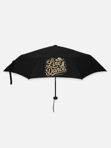 Line Dance mein Hobby - meine Passion - mein Ding - Regenschirm (klein) - Schwarz