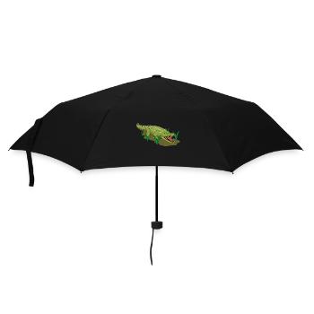Krokodil - Regenschirm (klein) - Schwarz - Vorne