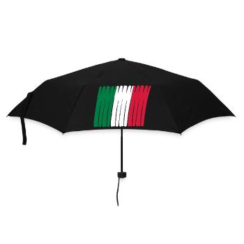 italia banner - Regenschirm (klein) - Schwarz - Vorne