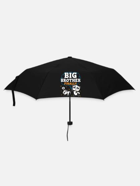 Endlich Großer Bruder Big Bro - Regenschirm (klein) - Schwarz