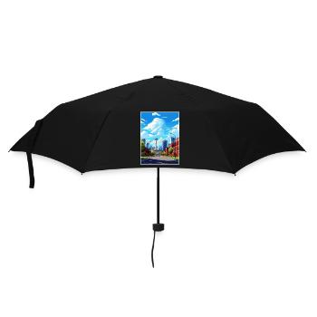 Calgary Kanada Vintage Reiseposter WPA Souvenir - Regenschirm (klein) - Schwarz - Vorne