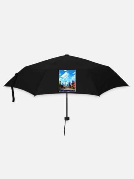 Calgary Kanada Vintage Reiseposter WPA Souvenir - Regenschirm (klein) - Schwarz