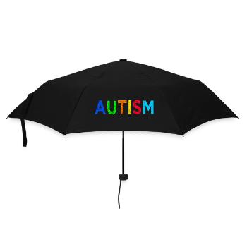 Regenbogen-Autismus: Eine Botschaft der Hoffnung - Regenschirm (klein) - Schwarz - Vorne