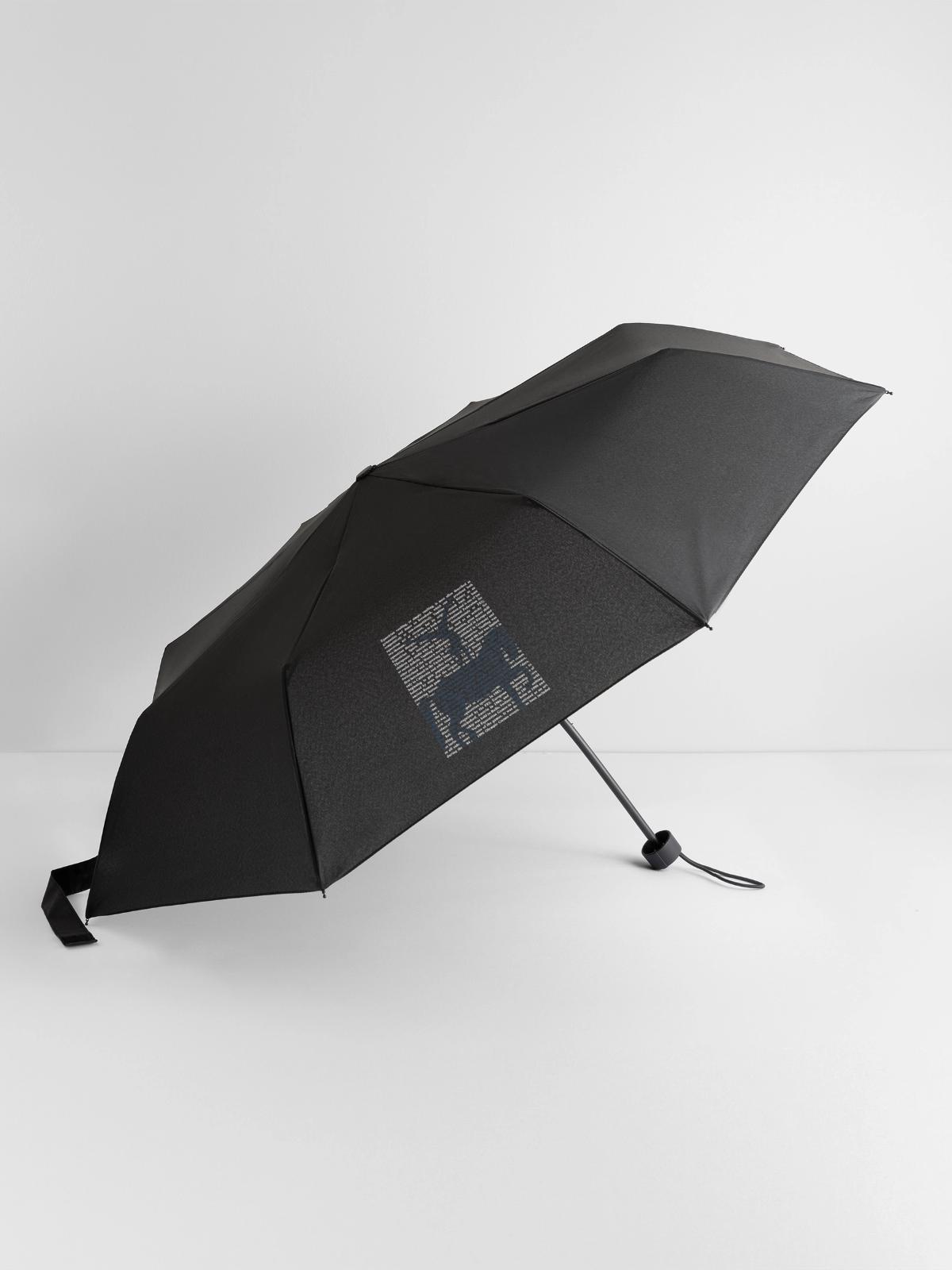 Akrobatisches Voltigieren Mannschaft - Regenschirm (klein) - Schwarz - Vorne
