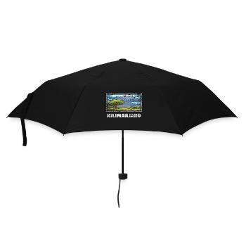 Ehrfürchtiger Kilimanjaro Vulkan - Regenschirm (klein) - Schwarz - Vorne