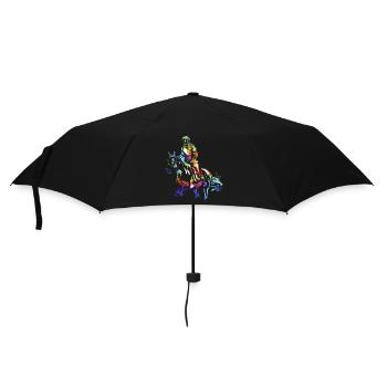 Forderndes Distanzreiten Pferdesport - Regenschirm (klein) - Schwarz - Vorne