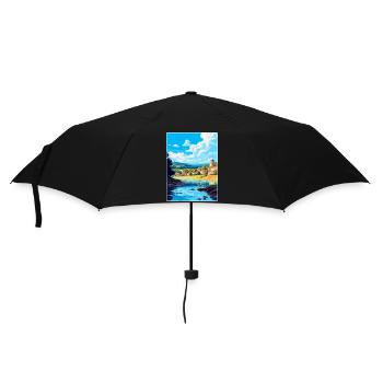 Dordogne France Vintage Travel Poster Souvenir WPA - Umbrella (small) - black - Front